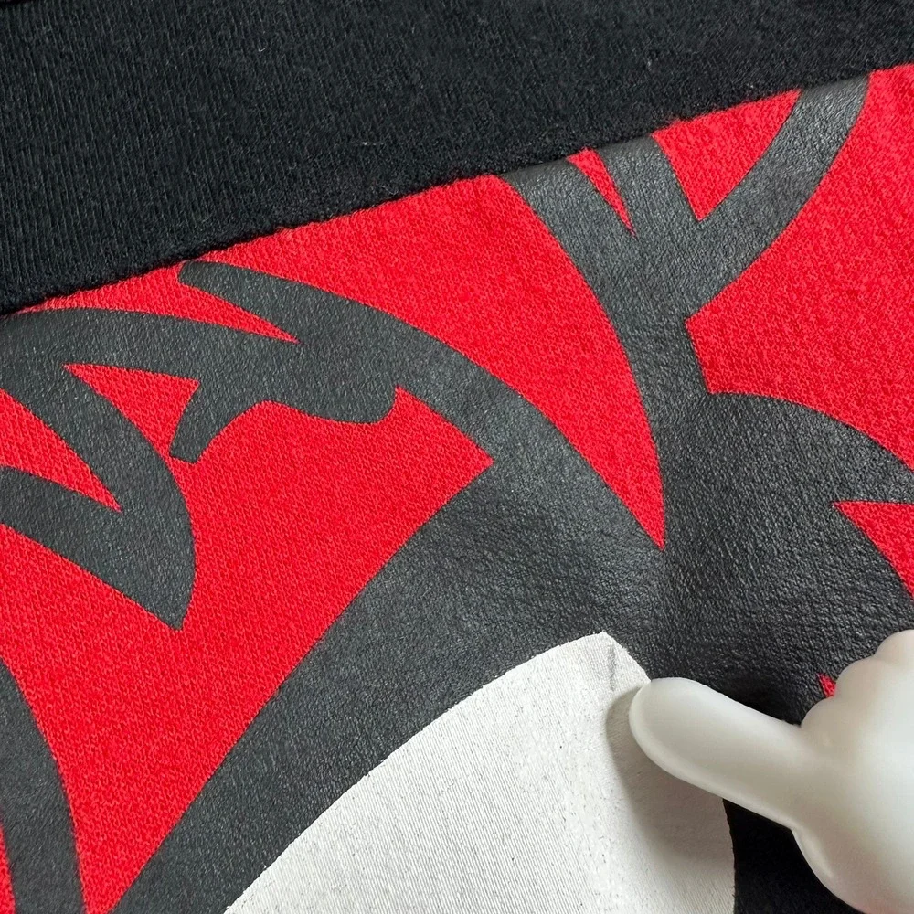 Looney Tunes Taz Hustle Hoodie Kids Medium 8 Red‎ Black Tasmanian Devil Pullover